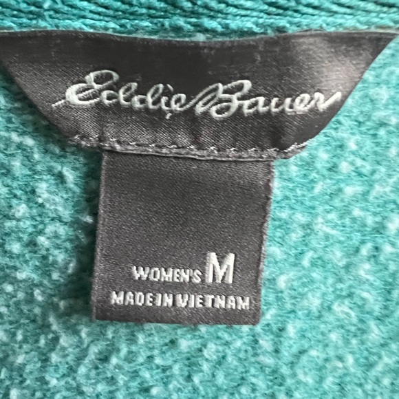 Comfy Teal Women's Full Zip Hoodie M Cotton Outdoor Casual Gorpcore Sweatshirt - Picture 5 of 8